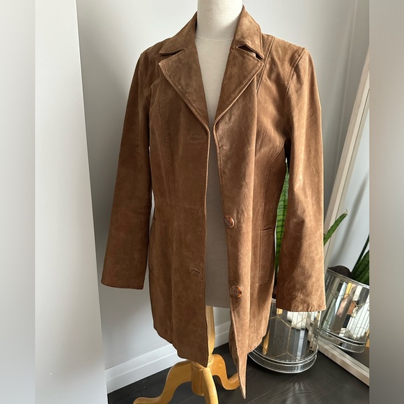 Perfect Vintage Brown Suede Jacket - Picture 1 of 8